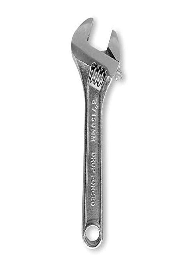 SVDK 6 Inch Adjustable Steel Wrench Spanner | Rust-Proof Chrome Vanadium Drop-Forged Pipe Wrench | Heavy-Duty Heat-Treated Pana Spanner Tool for Plumbing, Home, and Mechanical Repairs